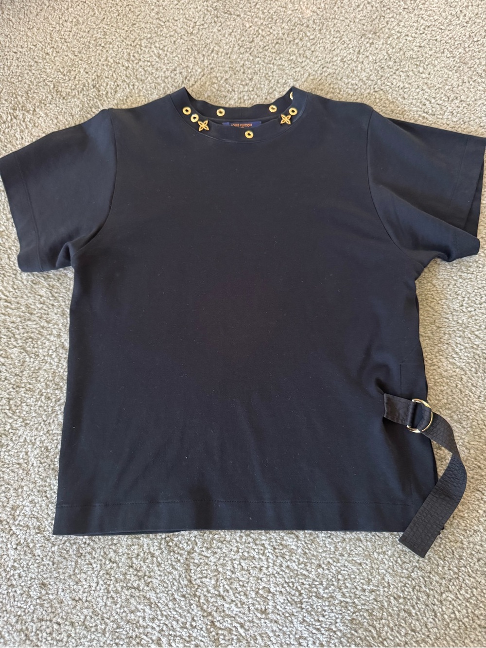 Louis Vuitton Side Strap T-Shirt in black